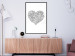 Wall Poster Ethnic Heart - heart made of black patterns on a white background 125233 additionalThumb 5