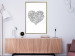 Wall Poster Ethnic Heart - heart made of black patterns on a white background 125233 additionalThumb 5