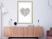 Wall Poster Ethnic Heart - heart made of black patterns on a white background 125233 additionalThumb 21