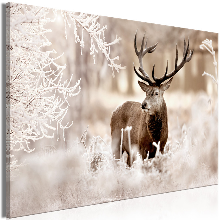 Large canvas print Deer in Sepia [Large Format] 125533 additionalImage 3