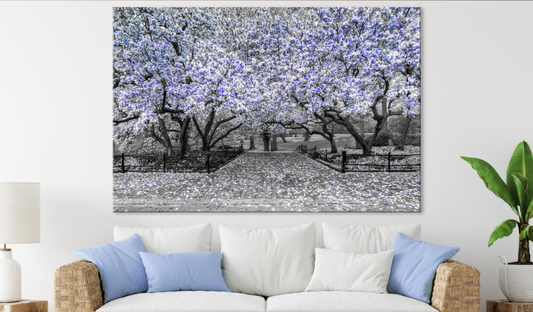 Large canvas print Magnolia Park - Violet [Large Format] 128633 additionalImage 6