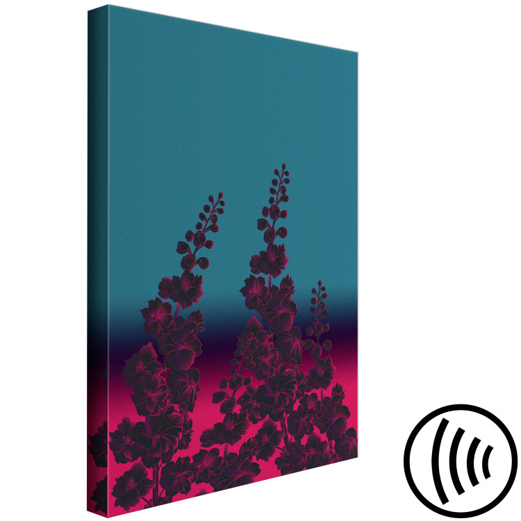 Canvas Art Print Cosmic Flowers (1-part) vertical - abstract plant motif 129133 additionalImage 6