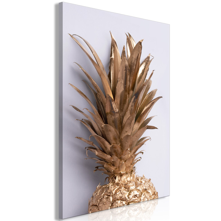 Canvas Golden Fruit (1-part) vertical - still life of a golden pineapple 129333 additionalImage 2