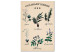 Canvas Kitchen Herbs (1-part) vertical - plants in Provencal motif 129533