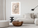 Wall Poster Dreamy Grimace - abstract black line art of a face on a beige background 130833 additionalThumb 3