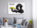 Canvas Print Banana Gun (1-piece) Wide - street art of exotic monkey 132433 additionalThumb 3