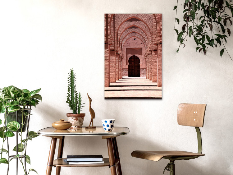 Canvas Print Pink Arcades (1-piece) Vertical - architecture of the Arab city 134733 additionalImage 3