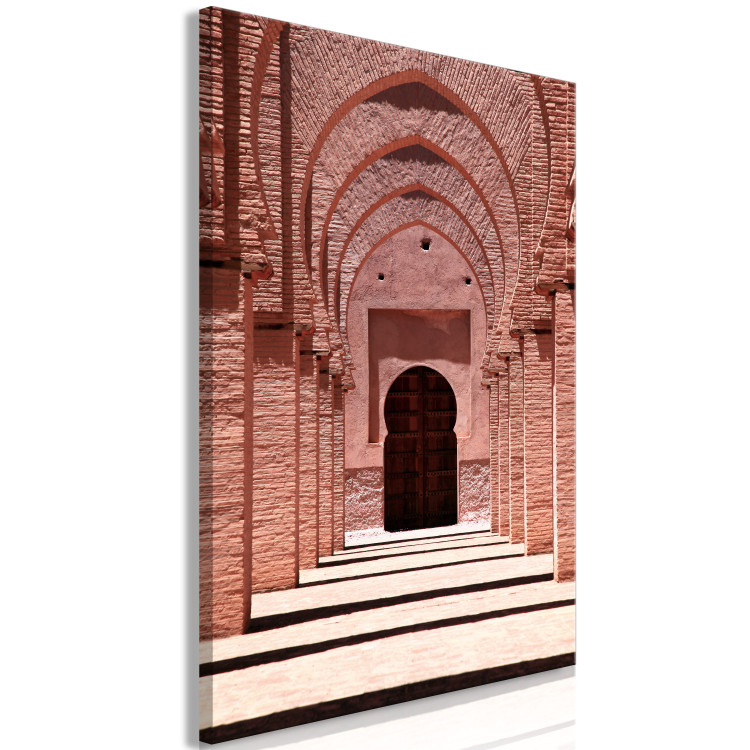 Canvas Print Pink Arcades (1-piece) Vertical - architecture of the Arab city 134733 additionalImage 2