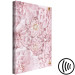 Canvas Art Print Flower headdress - a bouquet of fresh, pink plants 135533 additionalThumb 6