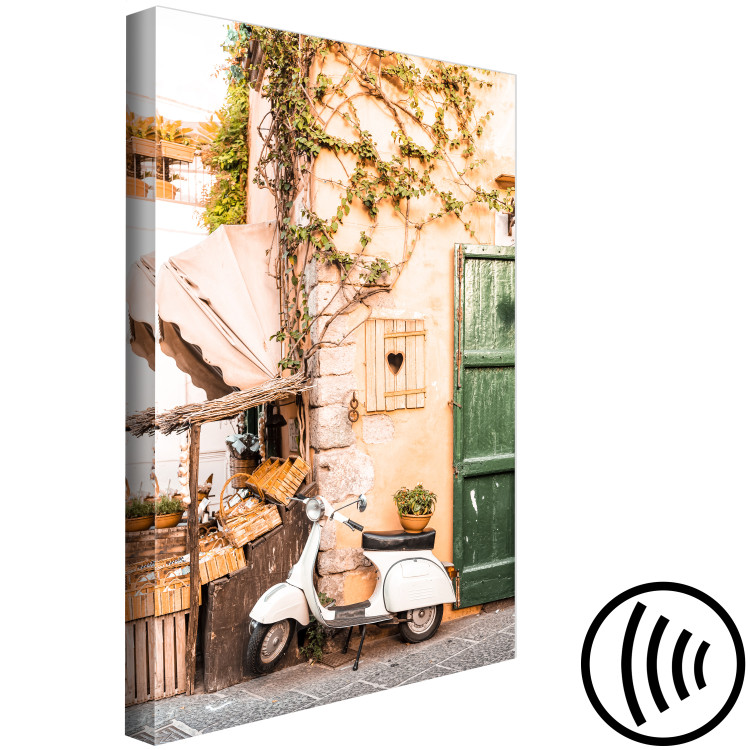 Canvas Print Italian Afternoon (1-piece) Vertical - motorcycle landscape on the street 135833 additionalImage 6