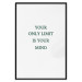 Poster Your Only Limit Is Your Mind - green English text on white 137233 additionalThumb 11
