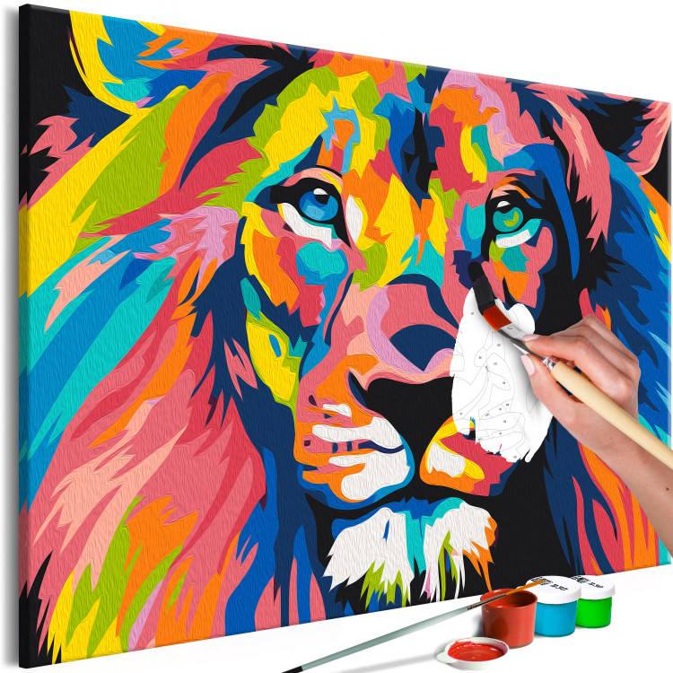 Paint by number Colorful Lion 137933 additionalImage 5
