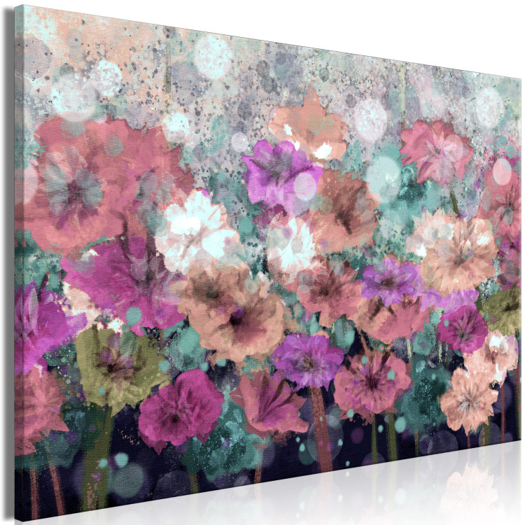 Canvas Art Print Meadow Full of Colors (1-piece) - flowers in violet-blue colors 144333 additionalImage 2