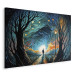 Canvas Print A Walk Among the Stars - A Figure Walking Towards the Horizon in the Middle of the Night 151033 additionalThumb 2