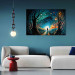 Canvas Print A Walk Among the Stars - A Figure Walking Towards the Horizon in the Middle of the Night 151033 additionalThumb 9