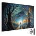 Canvas Print A Walk Among the Stars - A Figure Walking Towards the Horizon in the Middle of the Night 151033 additionalThumb 8