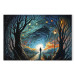 Canvas Print A Walk Among the Stars - A Figure Walking Towards the Horizon in the Middle of the Night 151033 additionalThumb 7