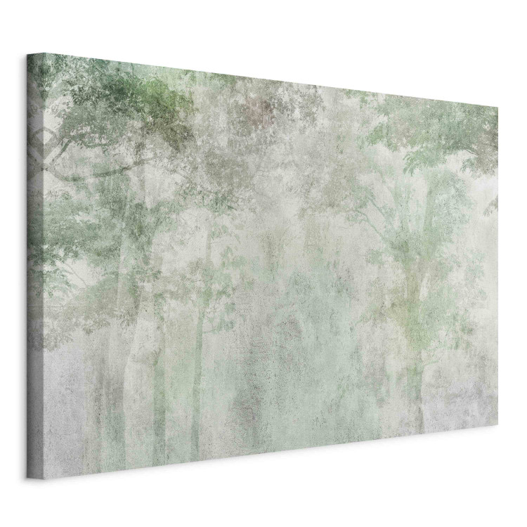 Large canvas print Forest Solace - A Foggy Composition With Trees on a Gray Background [Large Format] 151233 additionalImage 3