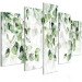 Canvas Lightness of Leaves - Delicate Composition With Twigs in Bloom 151433 additionalThumb 2