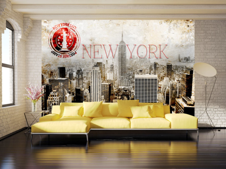 Wall Mural New York - POST AGE STAMP 61633