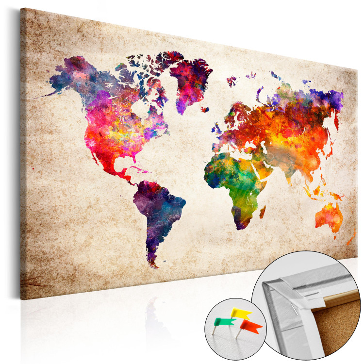Decorative Pinboard Colourful Universe  [Cork Map] 93733