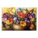 Canvas Print Painted Nature (1-part) - Artistic Vase with Flower Bouquet 95933 additionalThumb 7