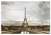 Canvas Pride of Paris - Eiffel Tower against the Sky and City Architecture of France 107243