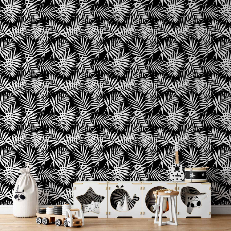 Wallpaper Black and White Jungle 113743