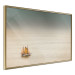 Poster Sailboat - brown sails against a beige-green seascape 117343 additionalThumb 12