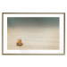 Poster Sailboat - brown sails against a beige-green seascape 117343 additionalThumb 17