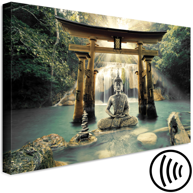 Canvas Print Buddha Smile (1 Part) Wide 121943 additionalImage 6