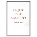 Wall Poster Enjoy the Moment - English text with a pink motif on a white background 122943 additionalThumb 15