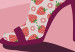 Canvas Print Strawberries on heels - artwork with a woman wearing shoes and socks 123343 additionalThumb 4