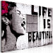 Large canvas print Banksy: Life is Beautiful [Large Format] 125543 additionalThumb 3