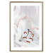 Wall Poster I Am Woman - white lily flower with delicate red contrast 127243 additionalThumb 16