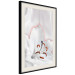 Wall Poster I Am Woman - white lily flower with delicate red contrast 127243 additionalThumb 2