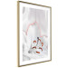 Wall Poster I Am Woman - white lily flower with delicate red contrast 127243 additionalThumb 9