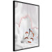 Wall Poster I Am Woman - white lily flower with delicate red contrast 127243 additionalThumb 11