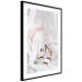 Wall Poster I Am Woman - white lily flower with delicate red contrast 127243 additionalThumb 8