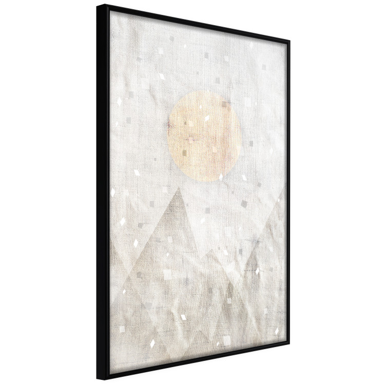 Wall Poster May Snow - abstract beige texture with geometric figures 127343 additionalImage 6