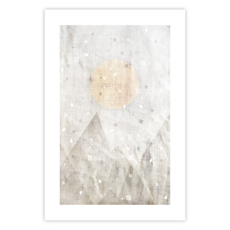 Wall Poster May Snow - abstract beige texture with geometric figures 127343 additionalImage 25