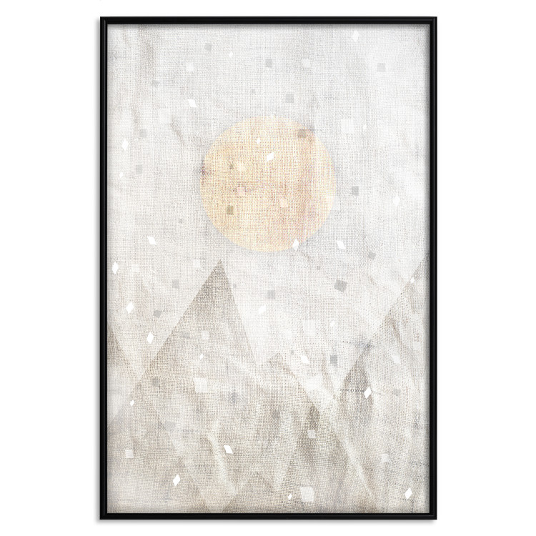 Wall Poster May Snow - abstract beige texture with geometric figures 127343 additionalImage 16