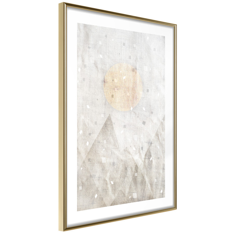 Wall Poster May Snow - abstract beige texture with geometric figures 127343 additionalImage 5