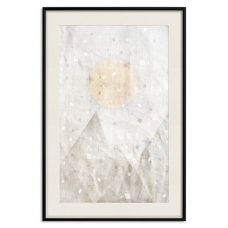 Wall Poster May Snow - abstract beige texture with geometric figures 127343 additionalImage 19