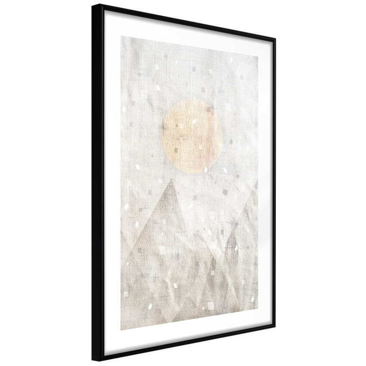 Wall Poster May Snow - abstract beige texture with geometric figures 127343 additionalImage 2