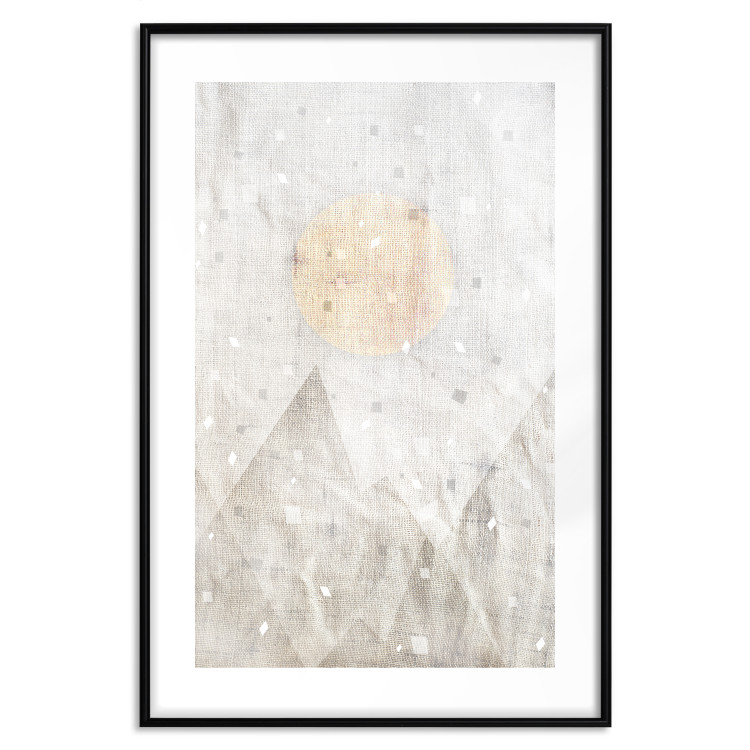 Wall Poster May Snow - abstract beige texture with geometric figures 127343 additionalImage 17