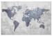 Large canvas print Concrete World Map [Large Format] 128343