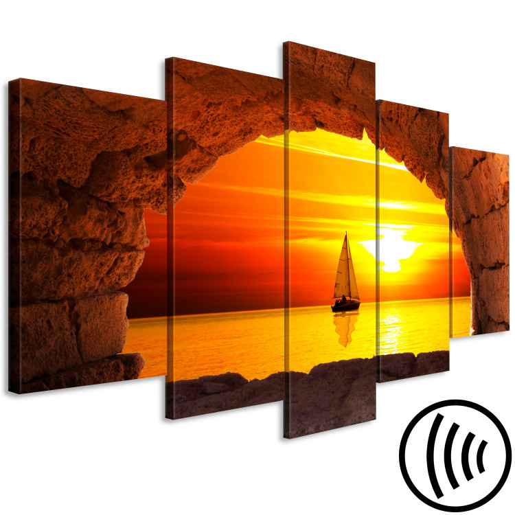Canvas Print At the End of the World (5 Parts) Wide 129143 additionalImage 6