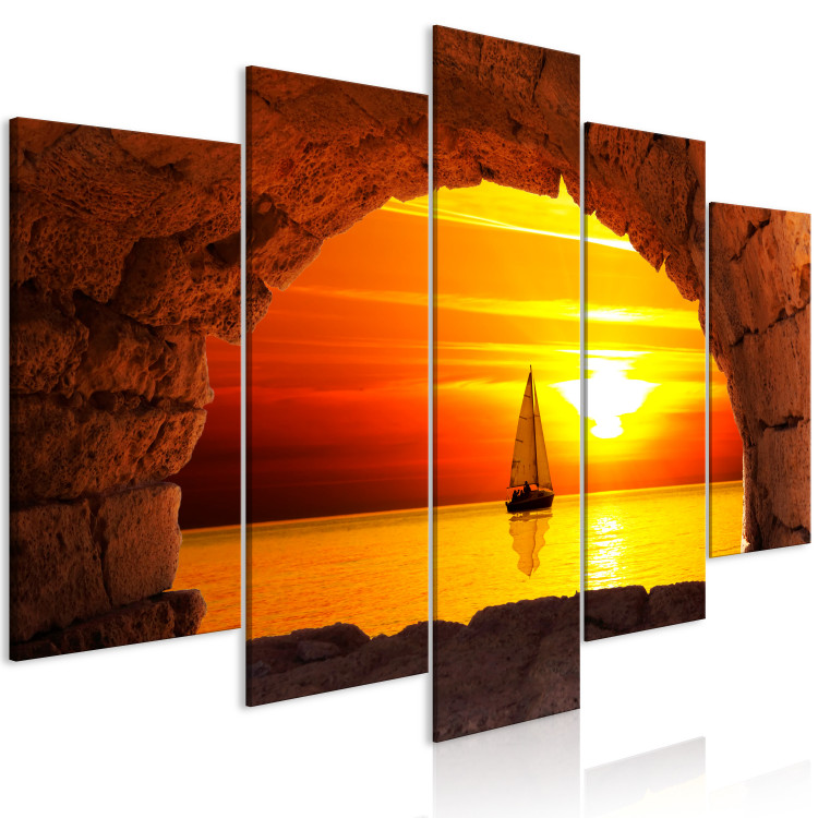 Canvas Print At the End of the World (5 Parts) Wide 129143 additionalImage 2