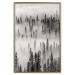 Wall Poster Nesting Site - landscape of a forest with spruce trees covered in thick fog 130243 additionalThumb 15